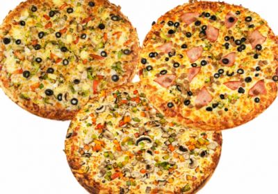 3 Large Pizzas with 1 Free Topping for $6.99 each